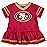 NFL San Francisco 49ers Team Jersey Dress and Diaper Cover, Burgundy/Gold San Francisco 49ers, 3-6 Months