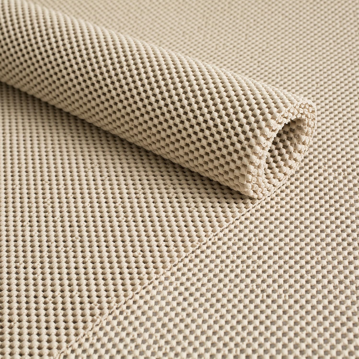 Natural Rubber Non-Slip Beige Rug Pad 3' x 5'