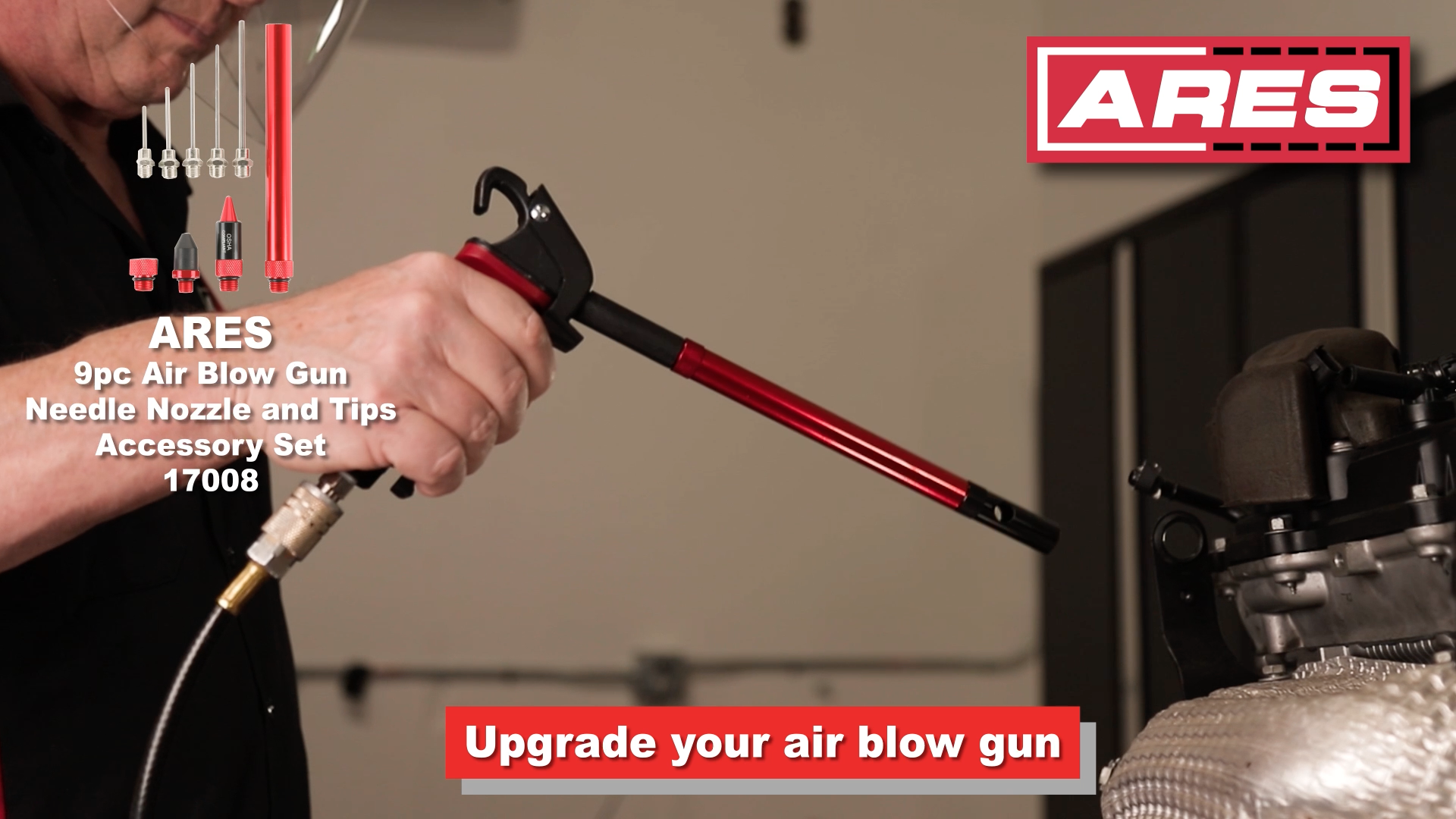 Amazon.com: ARES 17008 – 9-Piece Air Blow Gun Needle Nozzle and
