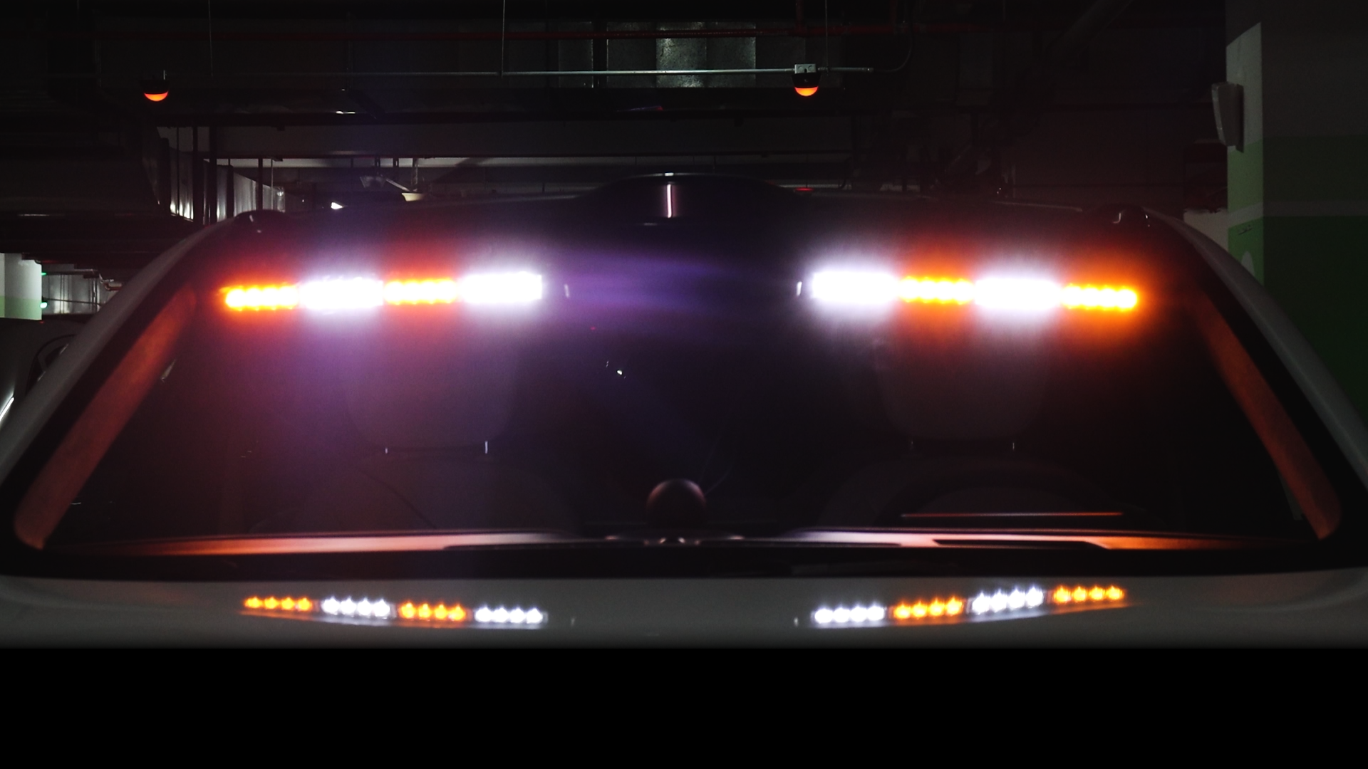 2 Barre LED Lampeggianti Arancione 16cm | 12 Modalità Luci Stroboscopiche | Per Ambulanza E Protezione Civile - Foto 2