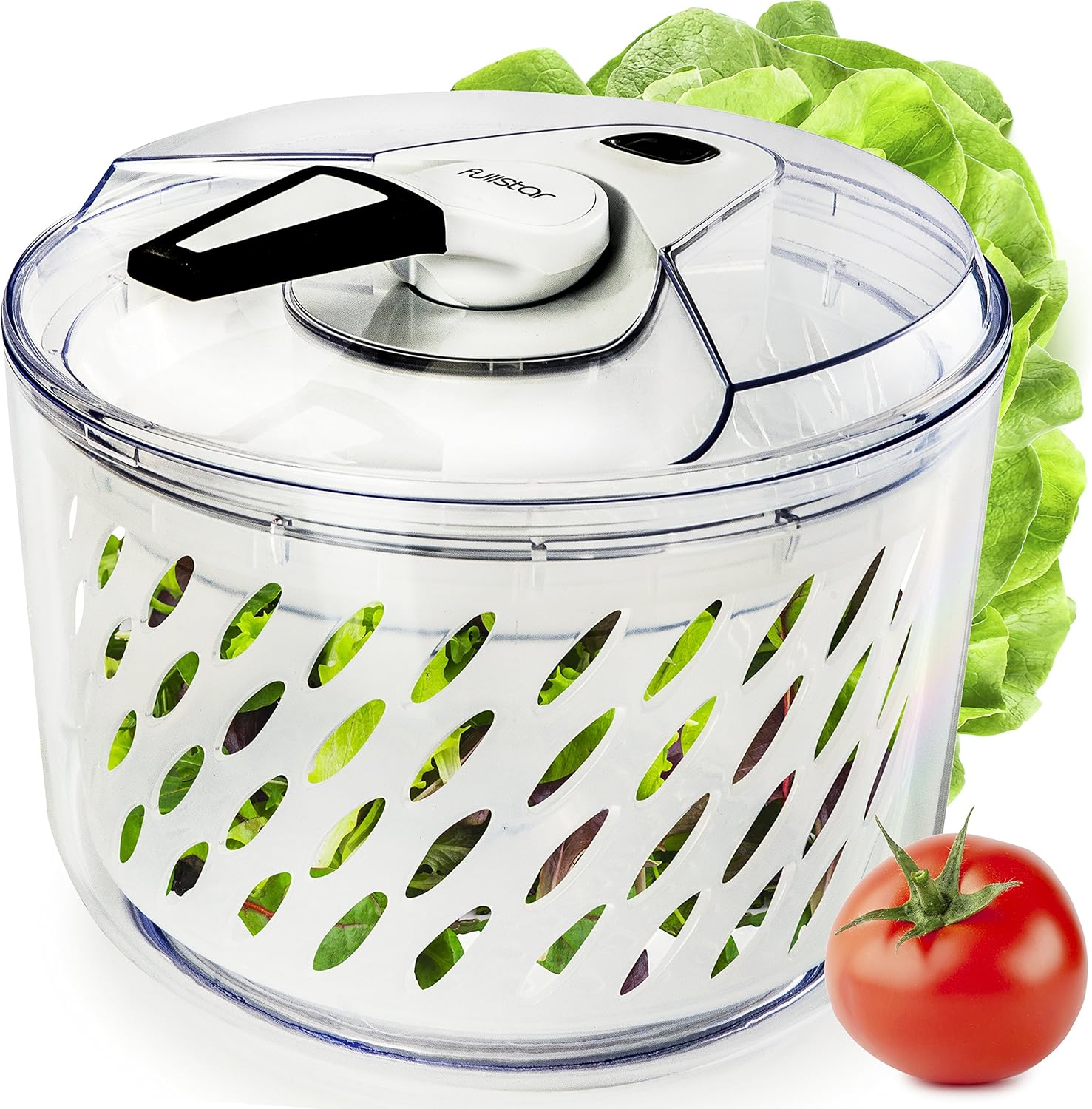 Fullstar Large Salad Spinner Lettuce Dryer Easy Spin Salad Spinner