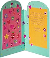 Vista 2 de American Greetings Tarjeta de cumpleaños para nieta con pegatinas (pizca de azúcar)