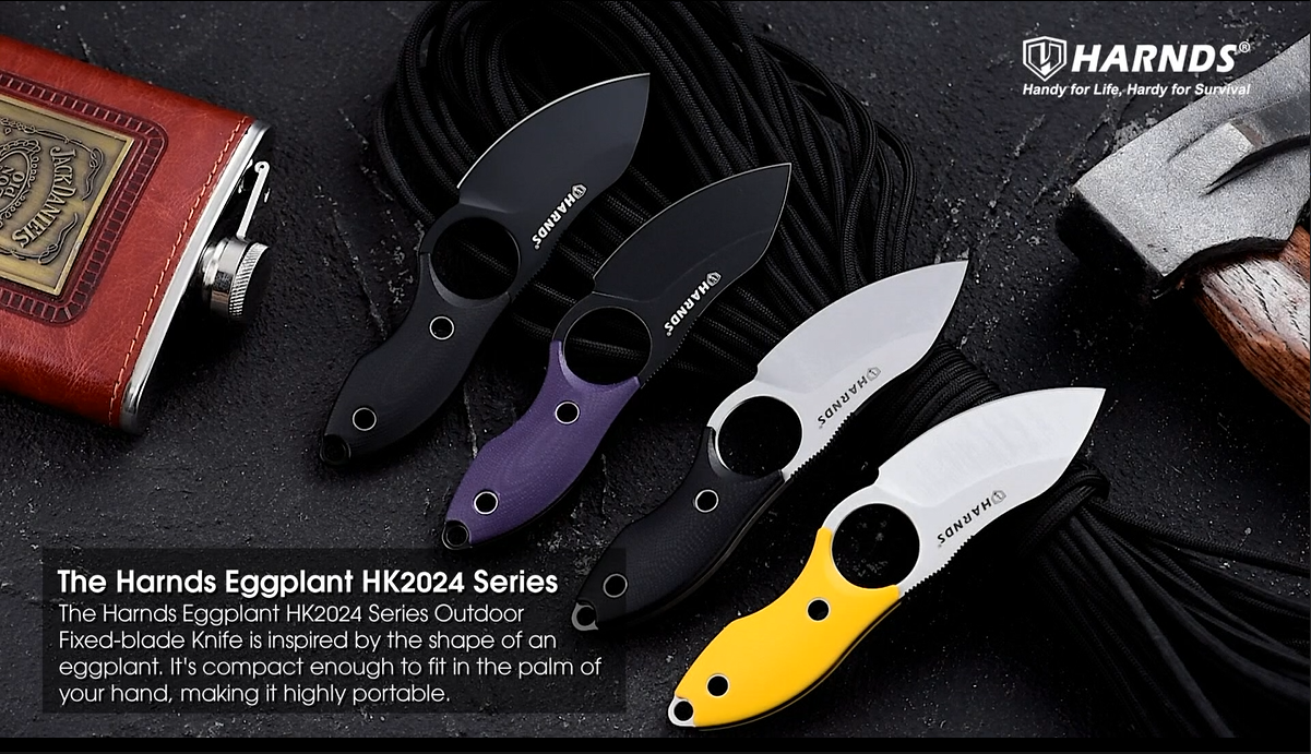 Amazon.com : Harnds Small Fixed Blade Knife Full Tang Camping EDC