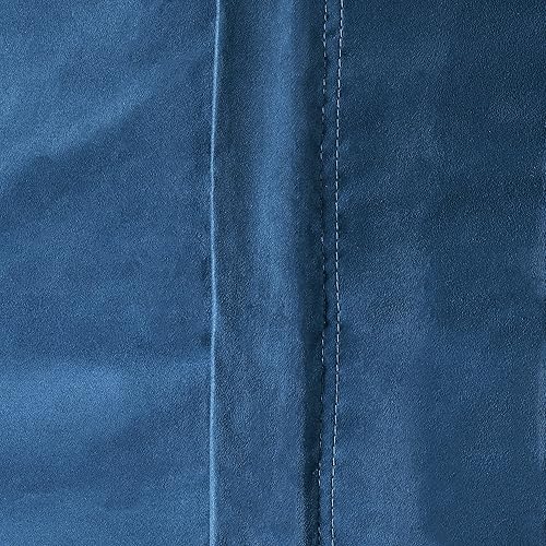 Miniatura 7 de Christopher Knight Home CKH - Puf de gamuza, 6.5 pies, color azul medianoche