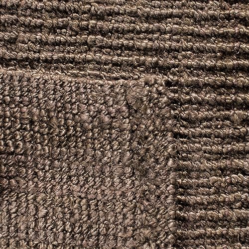 Vista 73 de SAFAVIEH Colección Natural Fiber NF447A - Tapete de pasillo, yute texturizado grueso tejido a mano de 0.75 pulgadas de grosor, ideal para zonas