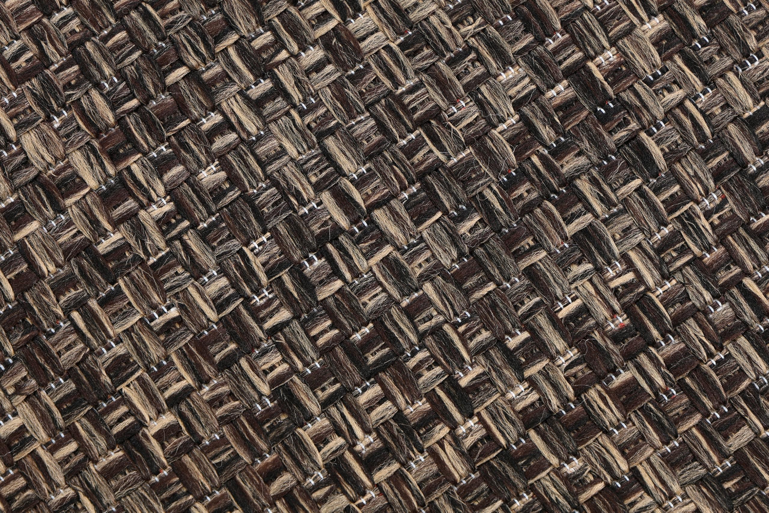 TAPISO Verano Tapis Intérieur Et Extérieur - Résistant Aux Intempéries, Brun Monochrome Moucheté, Tissé à Plat - Tapis Balcon, Salon, Terrasse, Cuisine - Oeko-TEX 60 x 200 cm