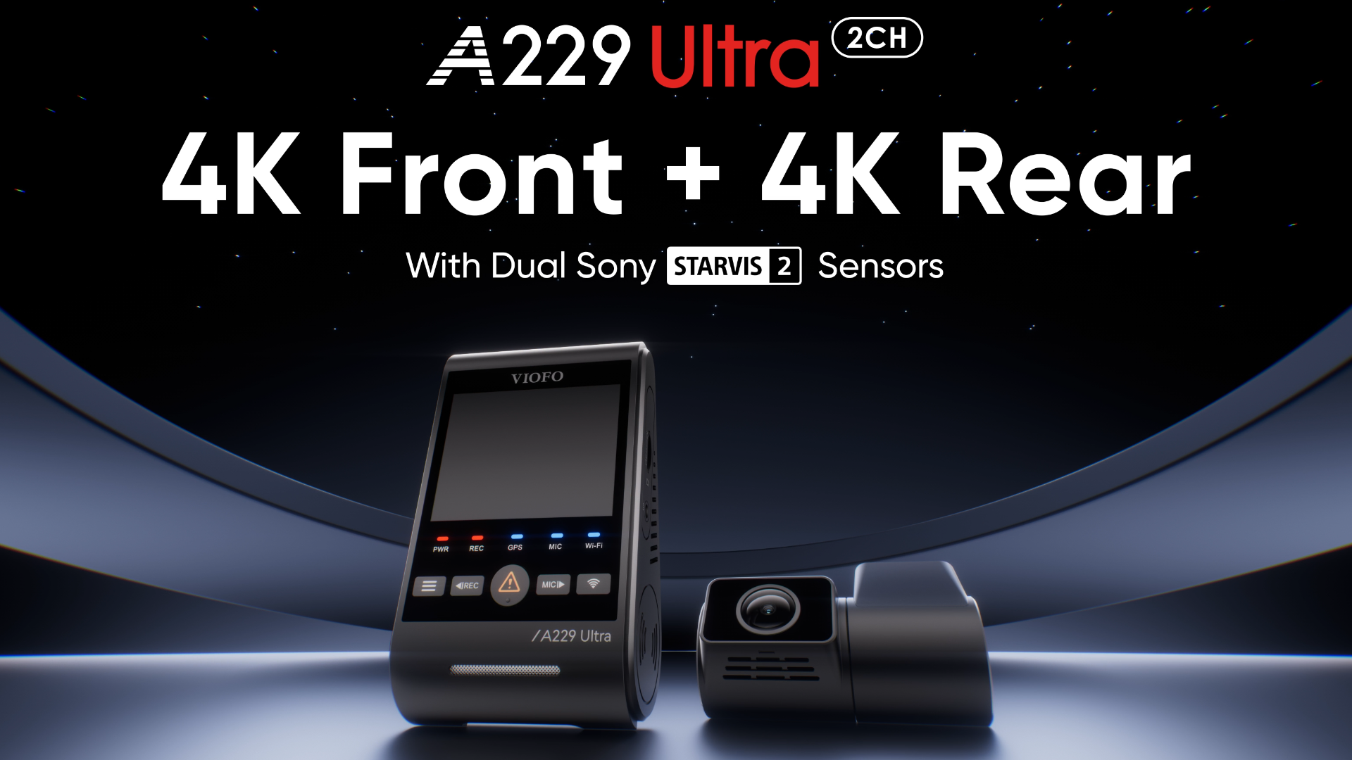 Amazon.com: VIOFO A229 Ultra 2CH Dual 4K Dash Cam Front and Rear