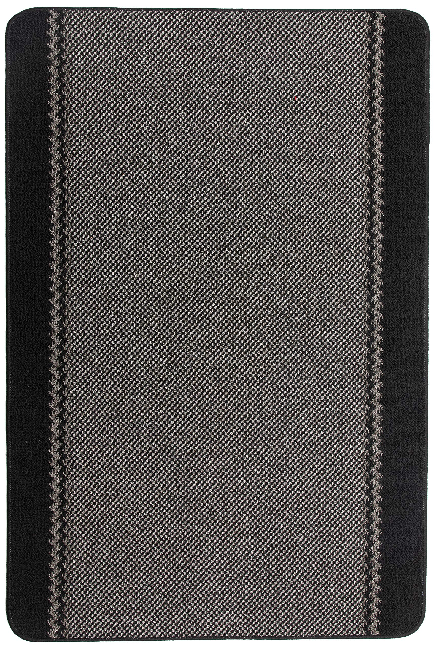 William ArmesDandy Kilkis Washable Kitchen Rug, 150 cm Length x 100 cm Width, Polypropylene, Black, 150x100