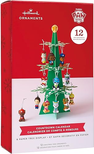 Miniatura 3 de Hallmark Paw Patrol - Calendario de cuenta regresiva en miniatura con 12 mini adornos