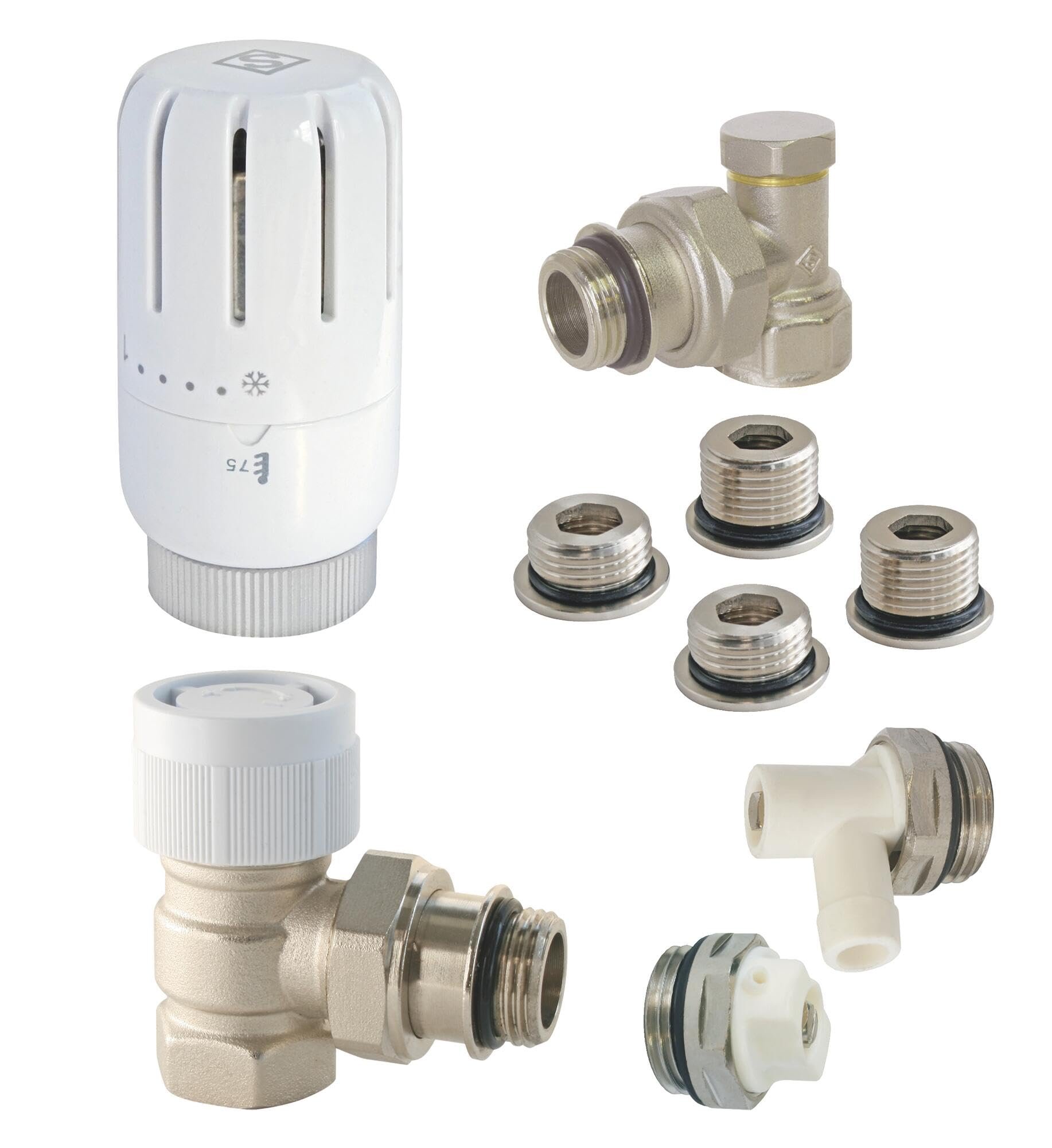 SOMATHERM FOR YOU - Kit con testa termostatica T301 staffa universale completa