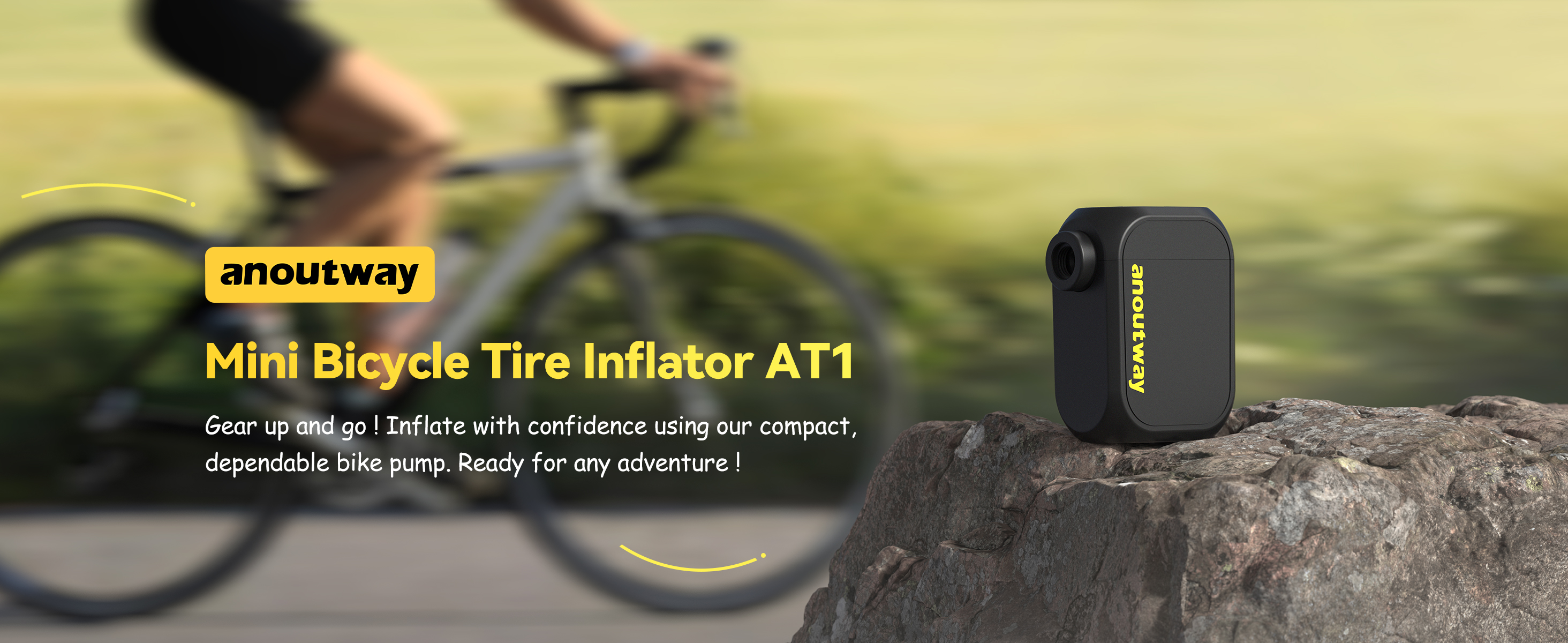 Amazon.com : anoutway Rechargeable Bike Pump AT1(NO Pressure Gauge