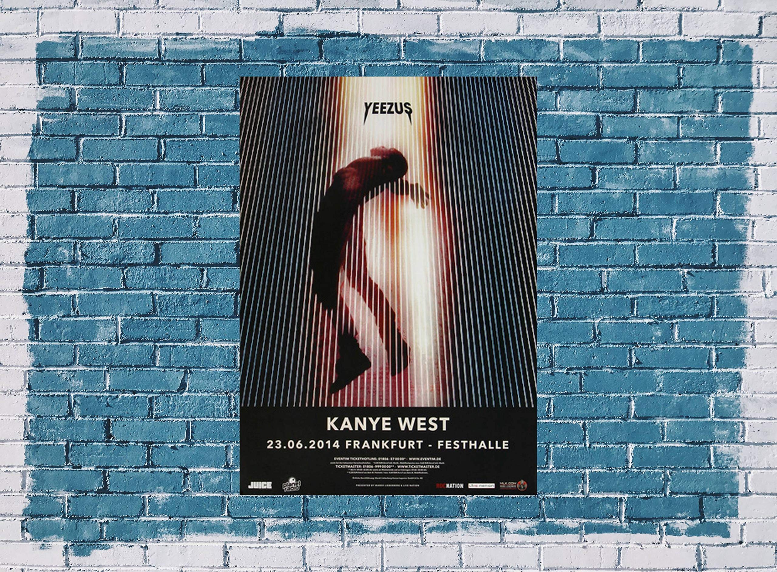 Kanye West - Yeezus, Frankfurt 2014 » Konzertplakat/Premium Poster | Live Konzert Veranstaltung | DIN A1 «
