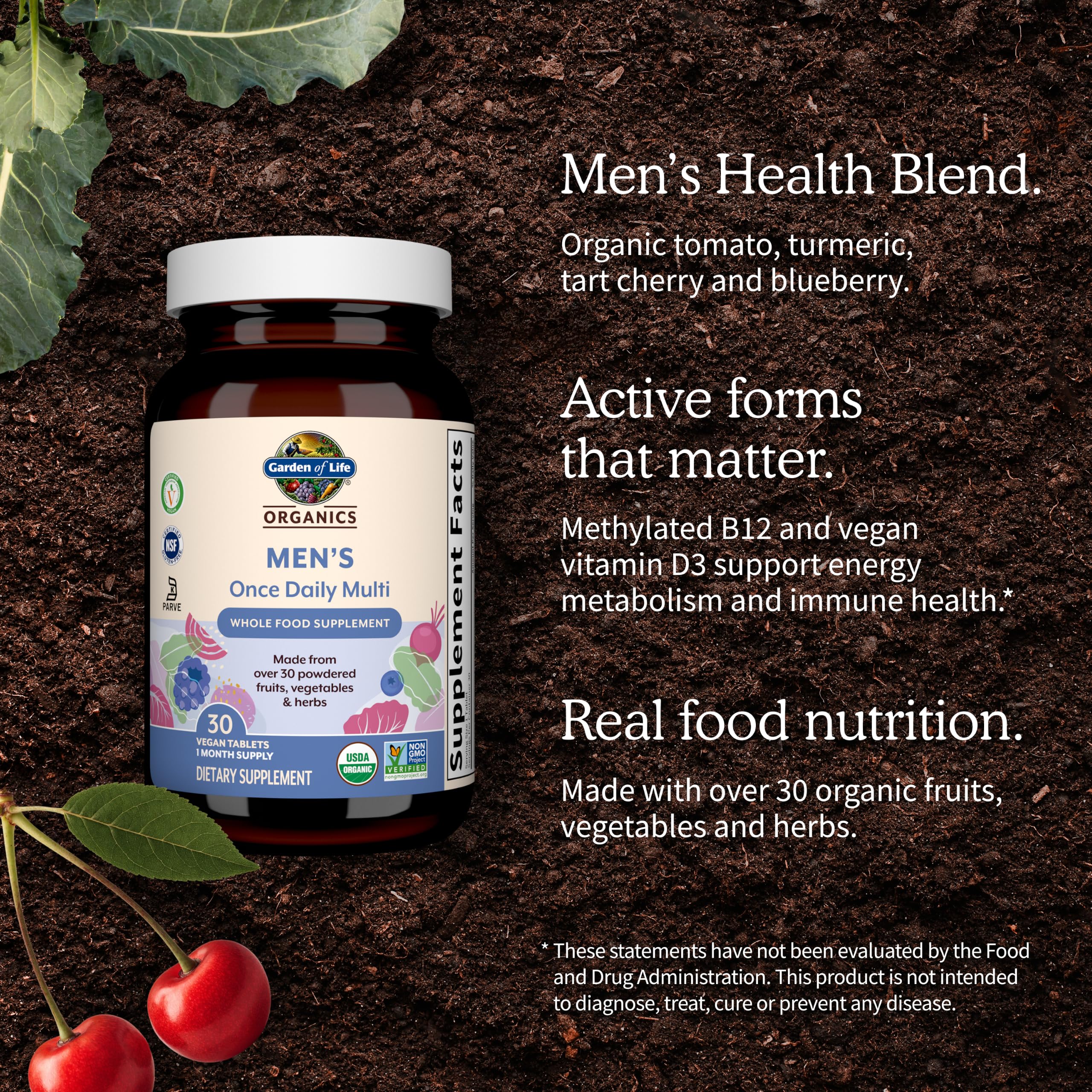 Garden of Life Organics Men's Once Daily Multivitamin, 60 Tablets — Amazon image 4