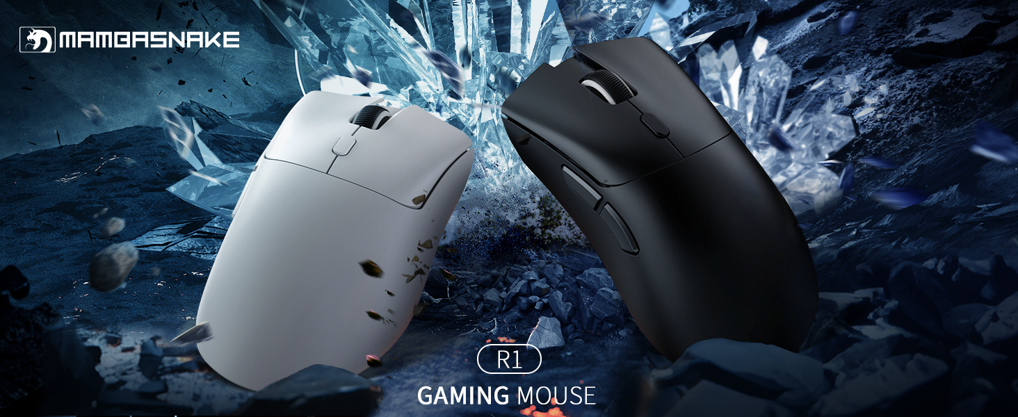 Attack Shark R1 Mouse Wireless Leggero - 59g, 3 Modalità, 18000 DPI, Programmable - Rosso - Foto 3