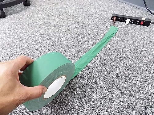 Miniatura 6 de WOD GTMC12 - Cinta adhesiva de grado profesional, color gris, 2 pulgadas x 50 yardas. Sin residuos pegajosos, asegura cables, no reflectante y fácil