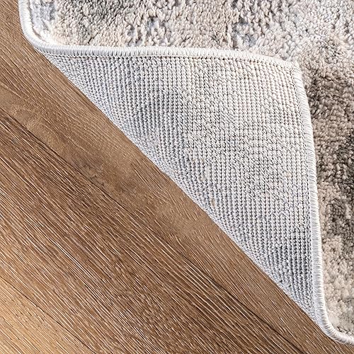 Miniatura 3 de nuLOOM alfombra para corredor Cyn Abstract dorada de 2 pies 8 pulgadas x 8 pies