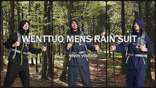 メンズウェア FR2golf Stretch Nylon 2way Rain Jacket L Amazon.com: WENTTUO Men's Rain Gear Waterproof Golf Rain
