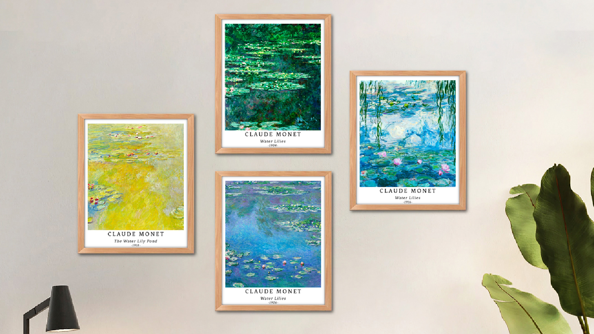 Set 4 Poster Fiori Senza Cornice 28x35cm - Arte Moderna Beige Per Pareti