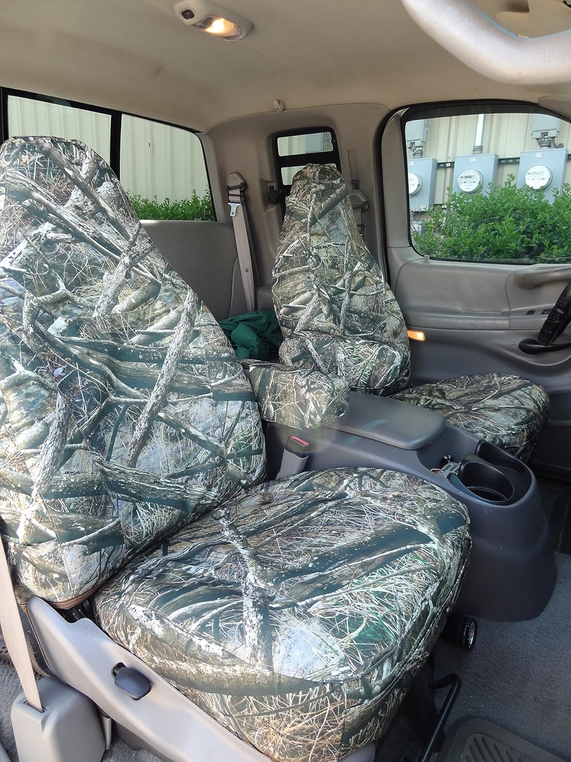 Durafit Seat Covers Made to fit F150-F550 Front High Back Captain Chair Seat Covers in XD3 Endura with Molded Headrests and 1 Armrest Per Seat