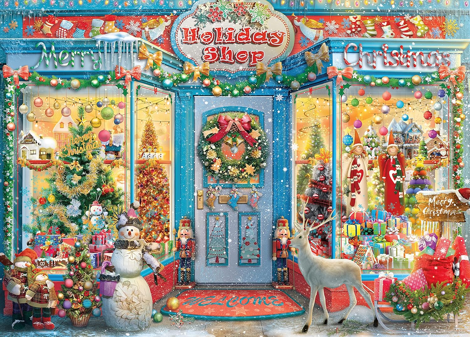 Ceaco - Shop Windows - Holiday Shop 2-1000 Piece Jigsaw Puzzle