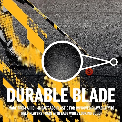 Vista 79 de Franklin Sports NHL Team - Palo de hockey callejero de vinilo de 48 pulgadas Pittsburgh Penguins