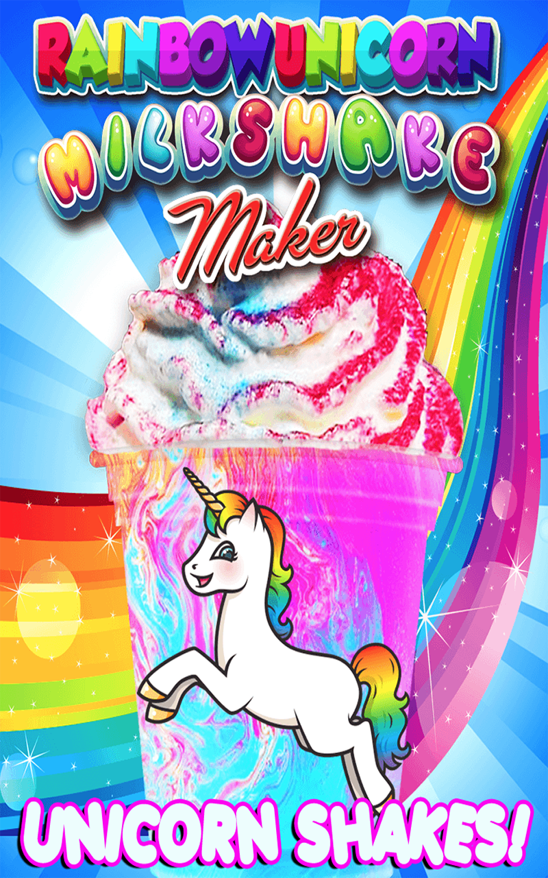 Rainbow Unicorn Milkshakes Kids Frozen Dessert Food Maker Games FREE