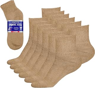Diabetic Ankle Socks Mens Womens Non-binding Socks Loose Fit 6 Pairs Debra Weitzner