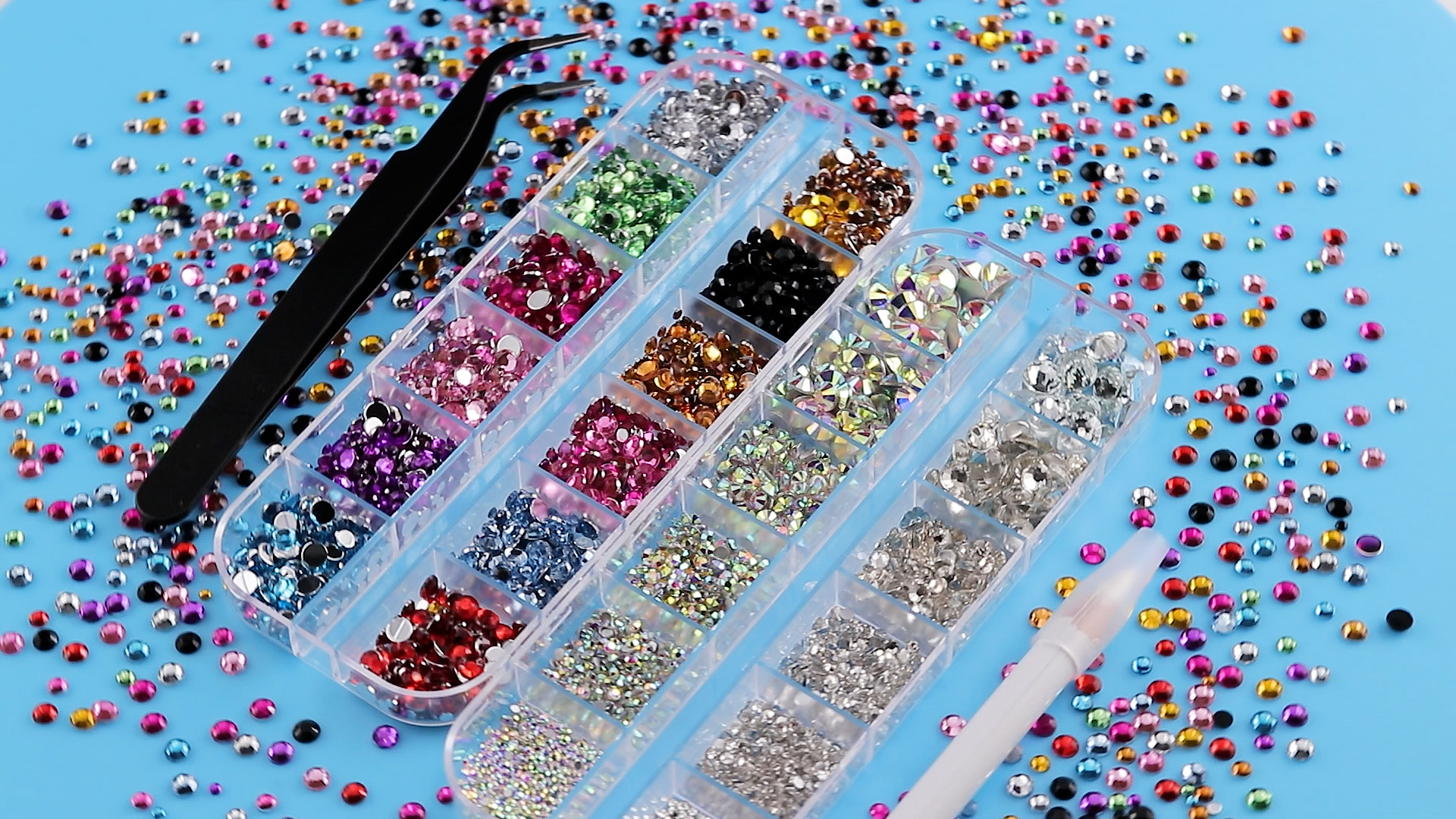 Amazon.com: Two Packs of Flatback Rhinestones 4520 Pcs