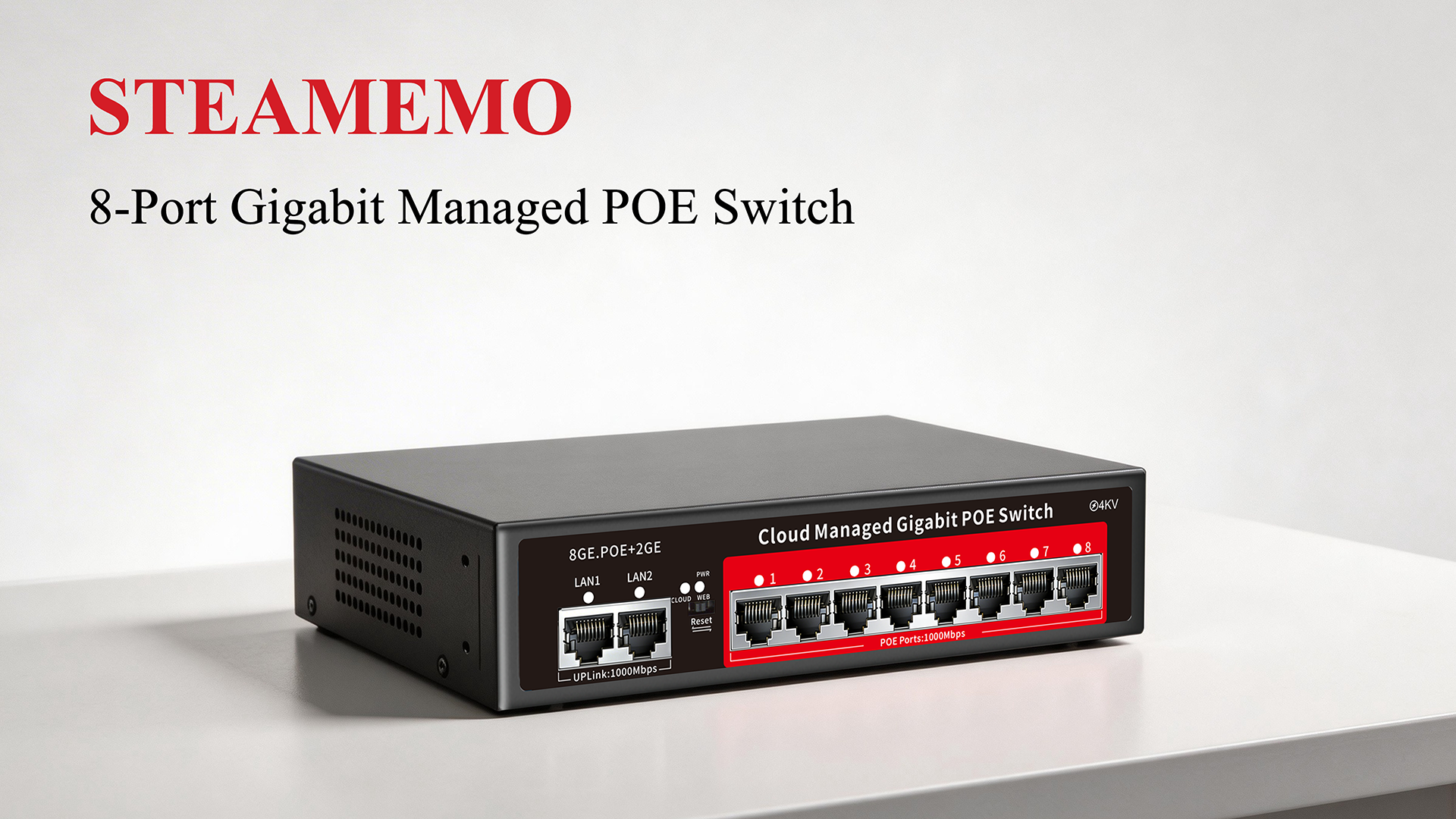 Amazon.com: 8 Port Gigabit PoE Switch with 2 Gigabit Uplink, 120W