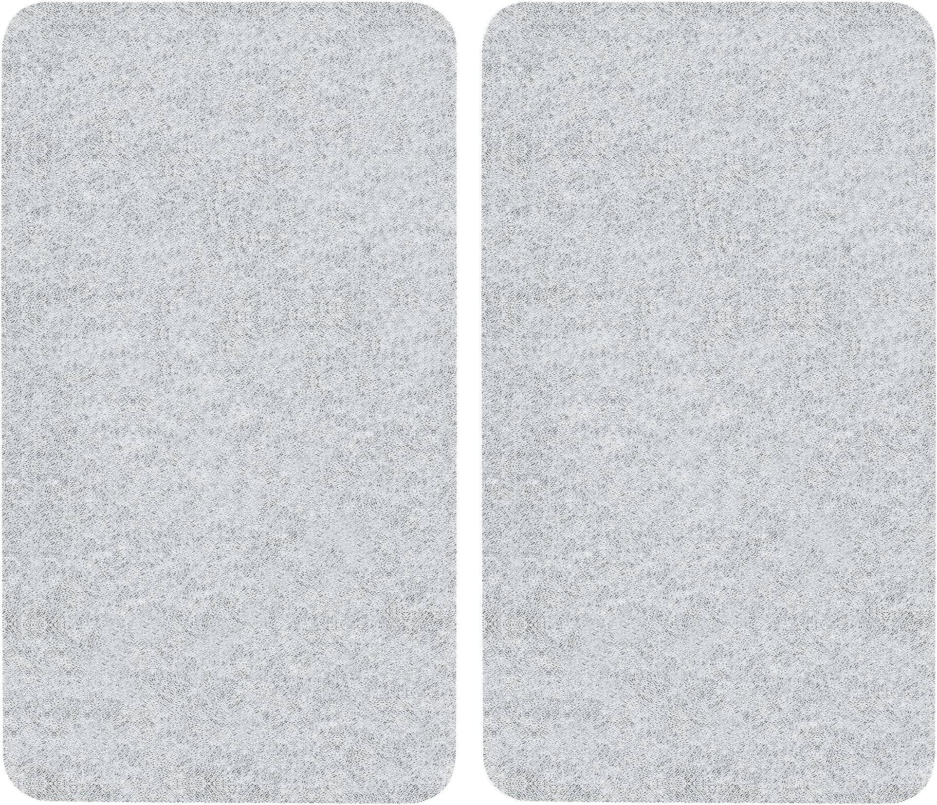 Wenko Transparent Universal Cover Plates - Set of 2, For All Types of Cookers, Tempered Glass, 11.8 x 0.7 x 20.5", Transparent