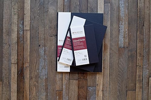 Miniatura 3 de Strathmore 566-5 500 Series Diario de arte mixto de encuadernación dura 55 x 85 pulgadas blanco 32 unidades