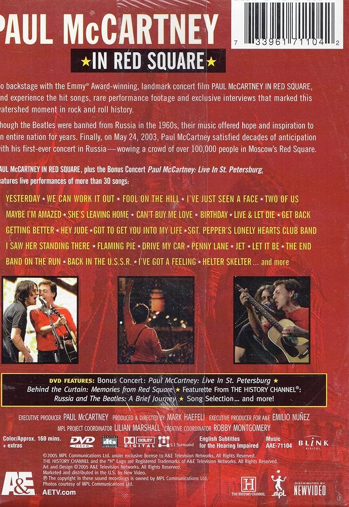 菊池常利 TWUNE 2017 LIVE DVD Amazon.com: Paul McCartney - Live in Red Square : Paul