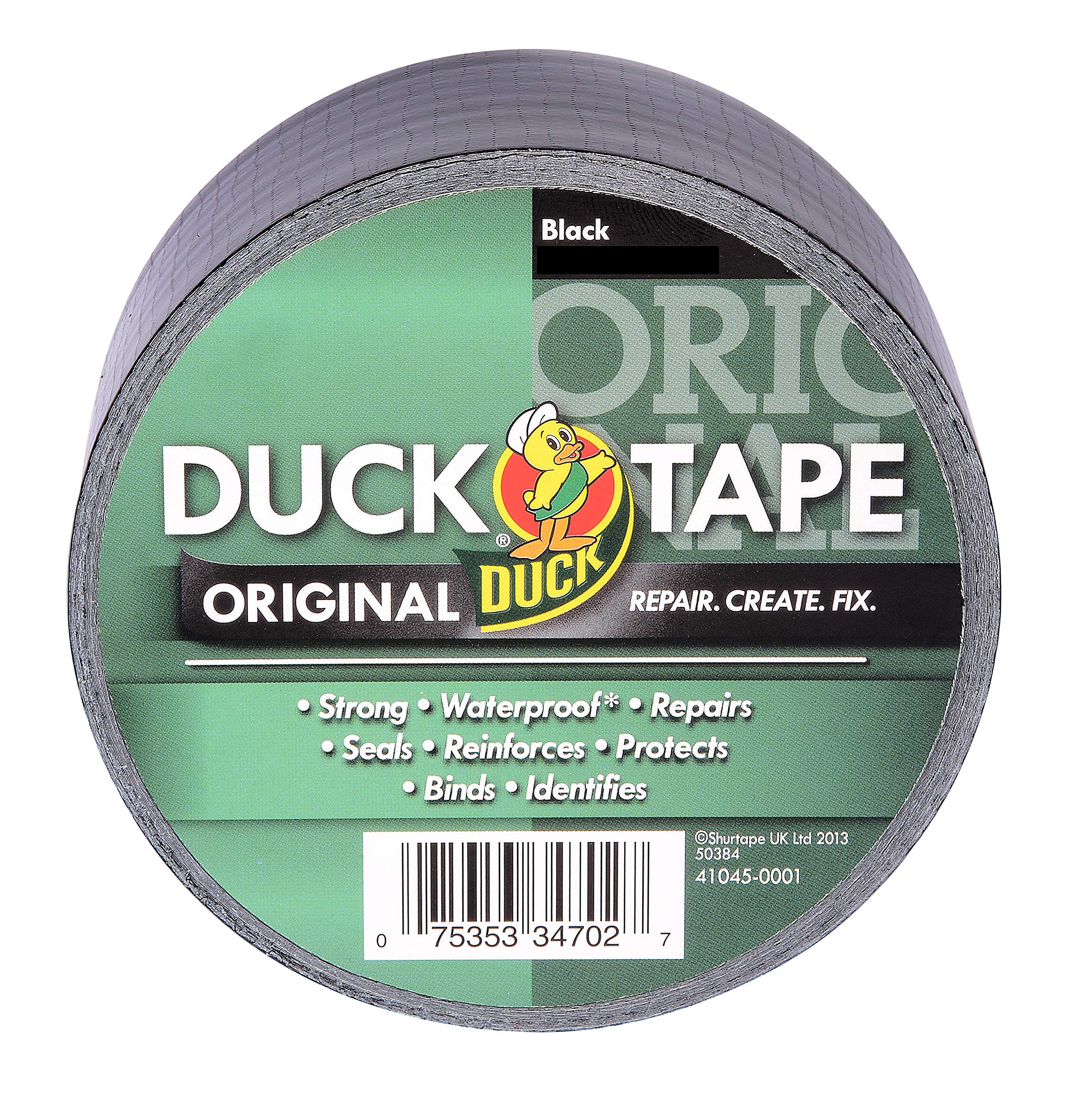 Duck Tape Original X 50M High Strength Waterproof Gaffer Duct Tape 222228 Black 50Mm