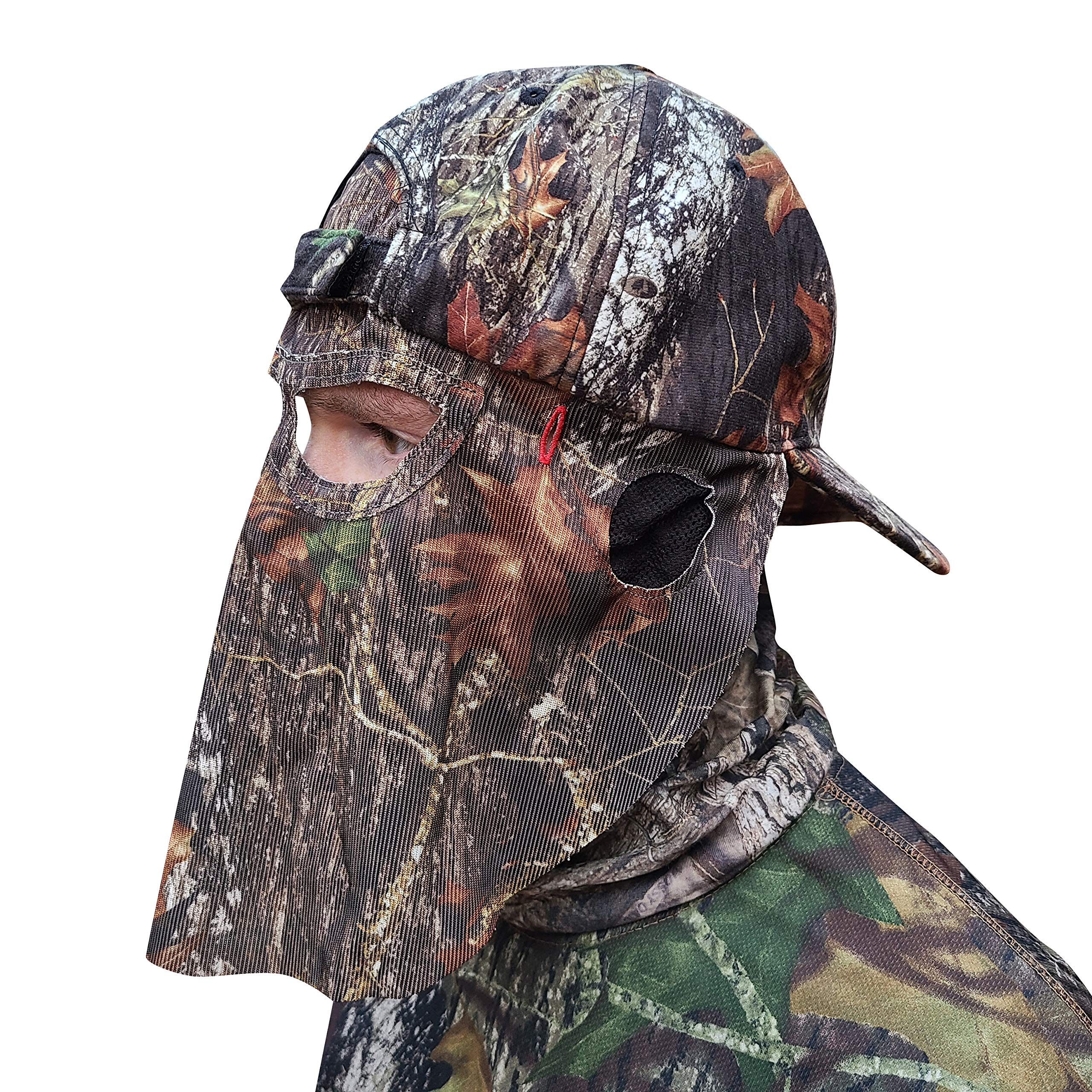 Mossy Oak Break-Up Camo Face Mask Hat for Hunting, Officially Licensed Camouflage (57cm, Fitted 7 1/8)