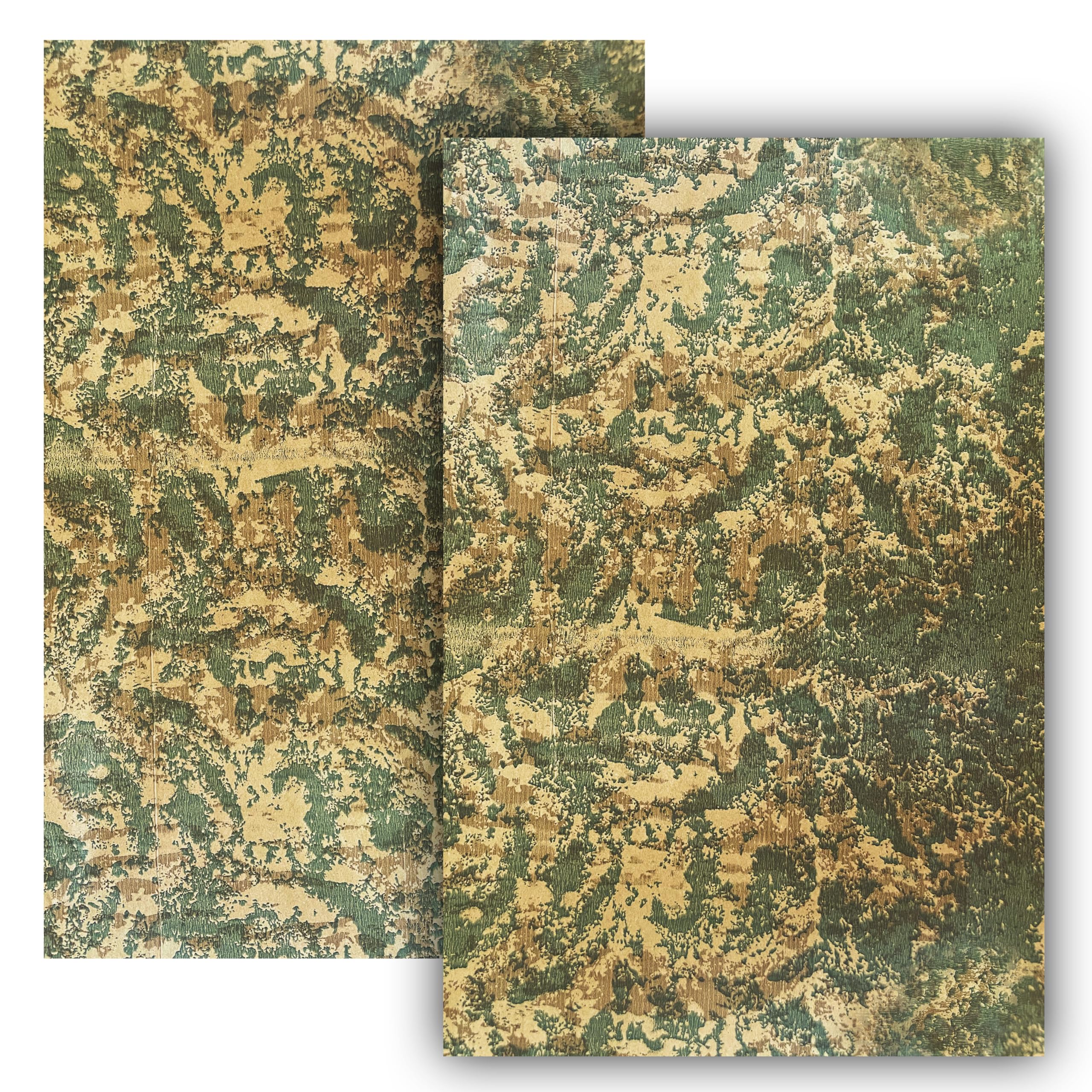 Lot 10 Feuilles Papier Crèche 90×65 Cm – Papier Rocher Terre Montagne Vert/Marron Pour Paysage Crèche