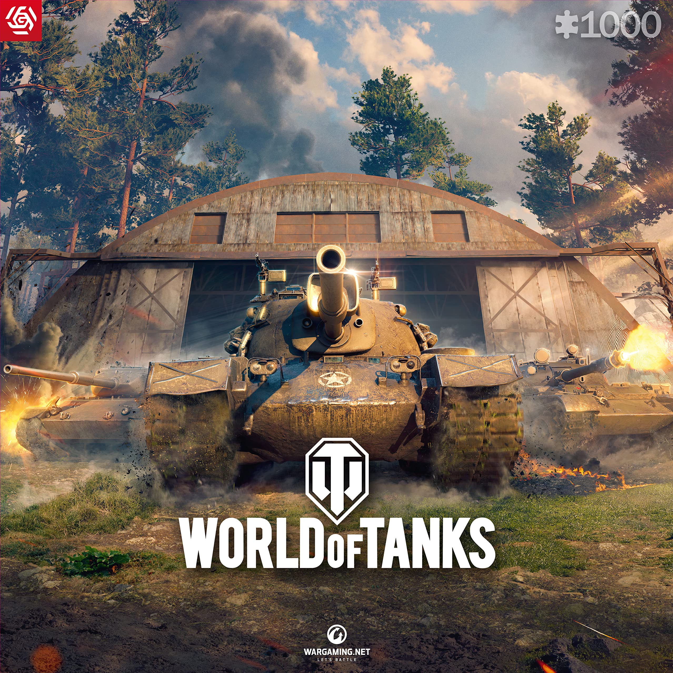 Good Loot Gaming Puzzle World of Tanks Roll Out Puzzles Game Artwork for Adults Teens 1000 Piece Jigsaw Puzzle Gaming Puzzles Inspired by a Computer Game 68,3x48cm