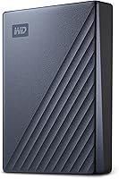 WD 5TB My Passport Ultra Portable Hard Drive - USB-C, Metal Design, Password Protection & Ransomware Defense, Blue