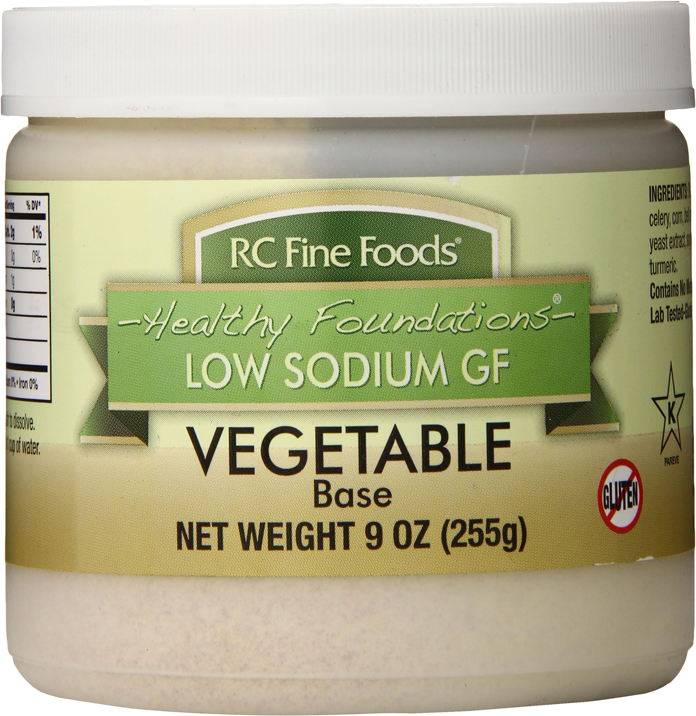 RC Fine FoodsHealthy Foundations Low Sodium Gluten-Free Vegetable Base, 9 Ounce