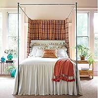 Vista 6 de Pine Cone Hill Wilton Colcha natural, tamaño individual, patrón sólido neutro