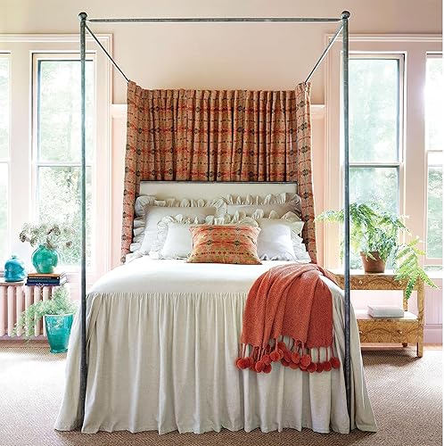 Miniatura 6 de Wilton Colcha natural, tamaño King, patrón sólido neutro