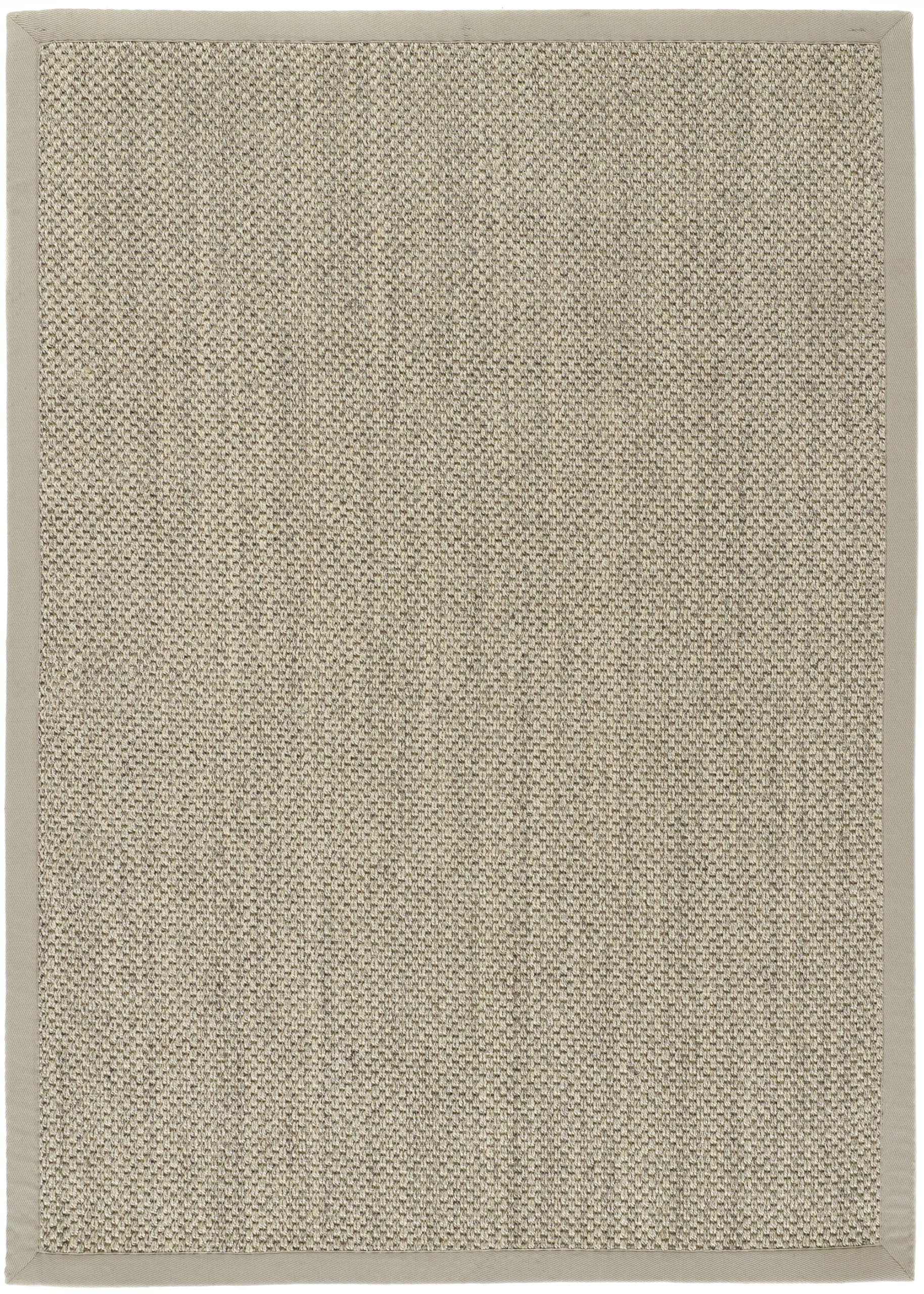 Tapis en sisal antidérapant fait à la main en fibre naturelle pour chambre à coucher, cuisine, salle à manger, salon avec bordure sable Taille L 160 x 230 cm