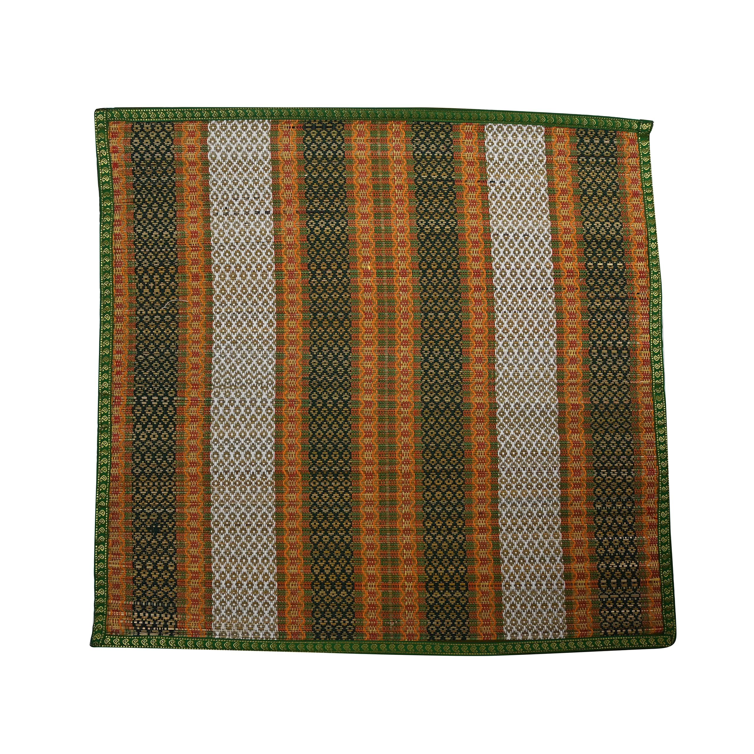 Kala Darshan Crafts Kusha Grass Korai Pai, Traditional Aasan Mat (Multicolour,24 X 24 Inches)-image-21