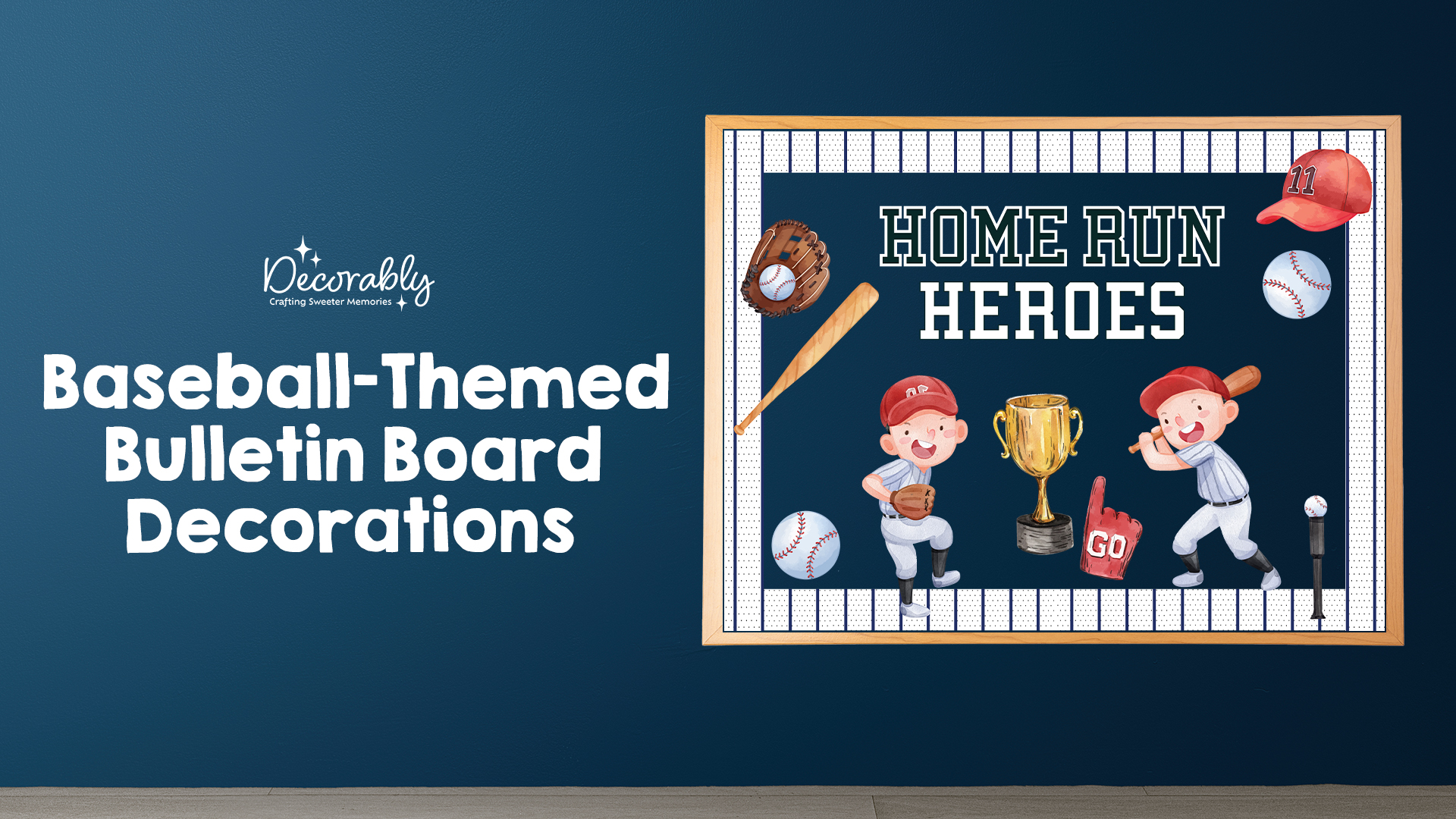 Baseball Border For Bulletin Board