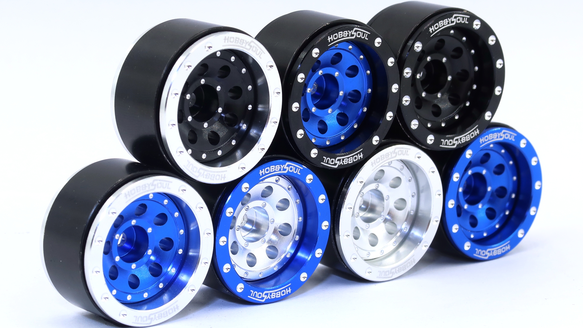 Cerchioni Beadlock Esagonali Regolabili Offset 7mm Per RC Micro Crawler 1/18