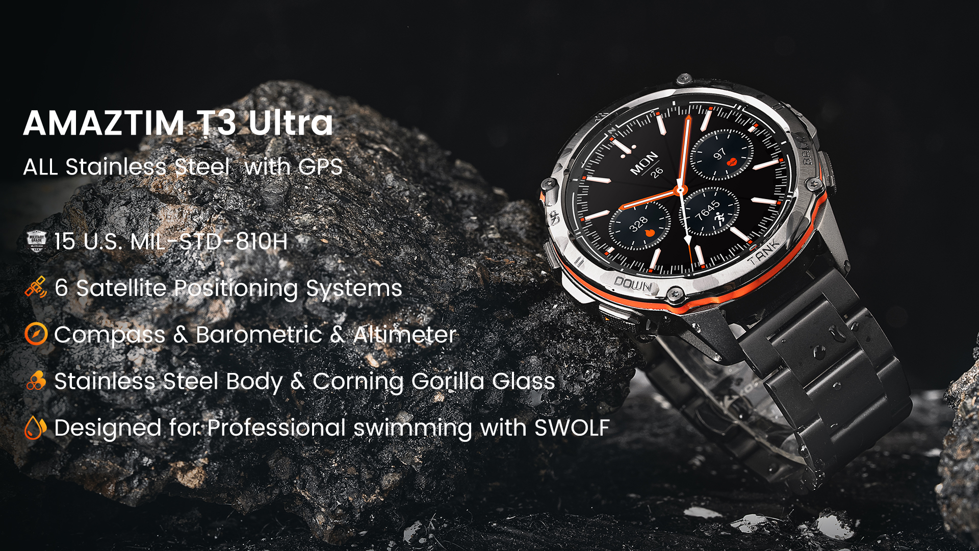 Amazon.com: AMAZTIM GPS Smart Watch for Men, 6 Satellite