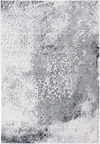 Miniatura 2 de Safavieh Carnegie Collection - Alfombra de área de 5 pies 1 pulgada x 7 pies 6 pulgadas, marfil y gris, diseño abstracto moderno, no desprende