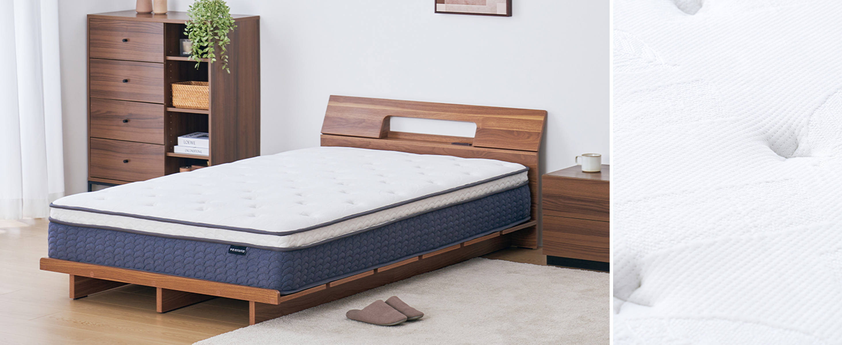 Amazon.co.jp: VENTOTA ベッド マットレス シングル 超極厚26cm 2層