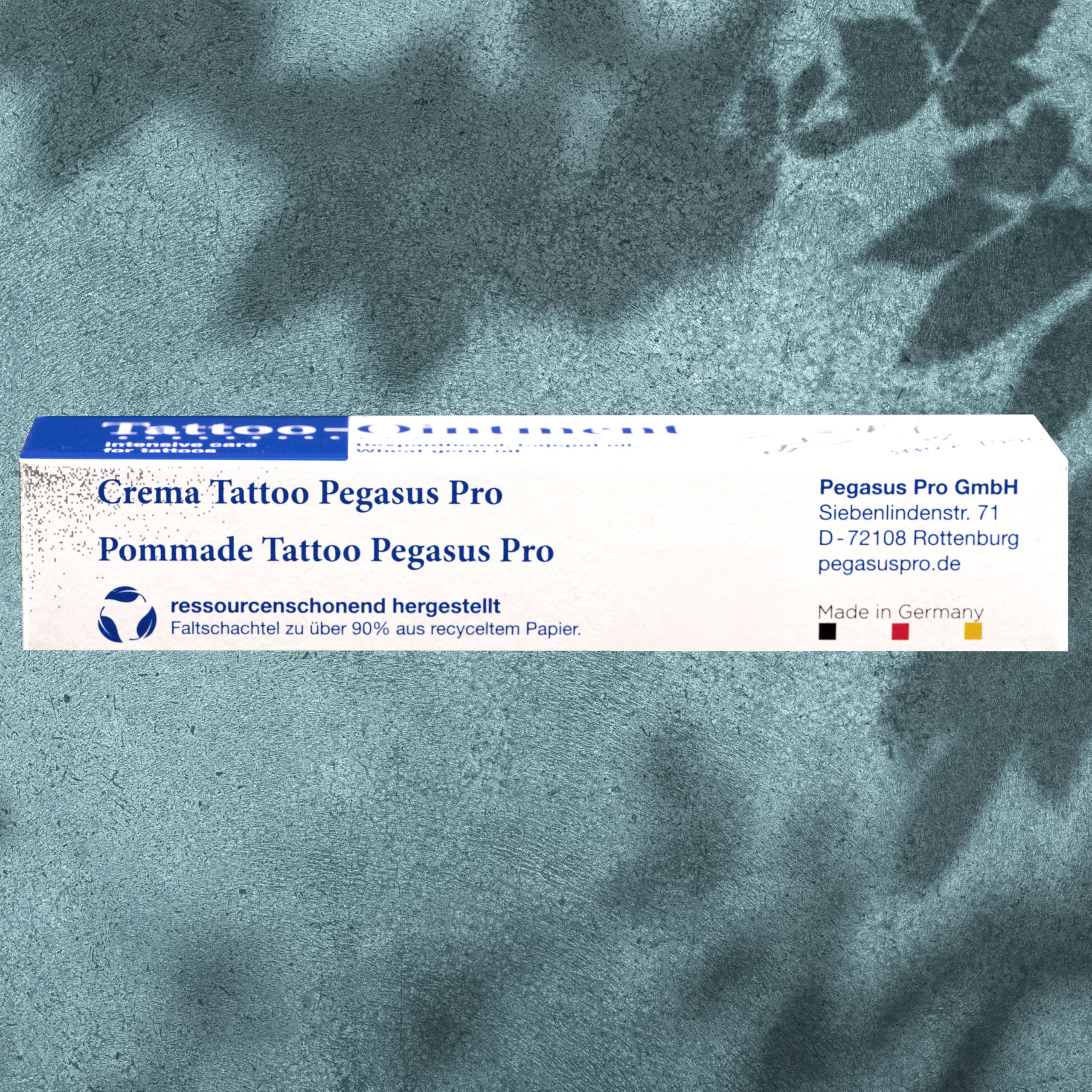 Crema Pegasus Pro para tatuajes con aceite de cajeput, 2 x 25 ml