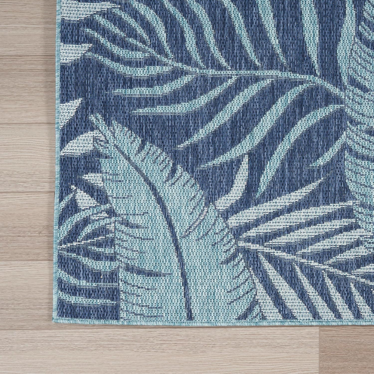 Nourison Home Garden Oasis Navy 9' x 12' Area Rug - Easy Clean, Non Shedding, Bed Room, Living Room, Dining Room, Kitchen (9' x 12')