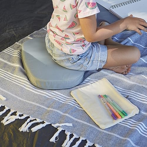 Miniatura 10 de ECR4Kids The Surf - Escritorio portátil con cojín, asientos flexibles, color rojo